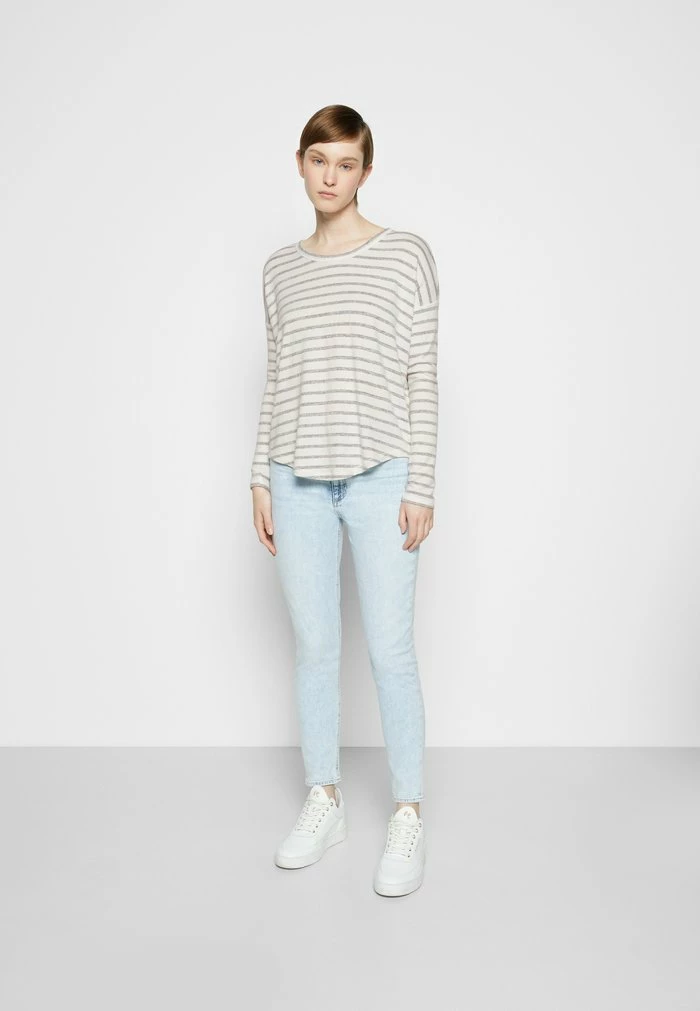 THE KNIT STRIPED LABEL - Long sleeved top - white/grey Rag & Bone THE KNIT STRIPED LABEL - Long Sleeved Top - White/grey -US rag & bone Sales shop 046465de1eb0455cacfc18a190c030ab