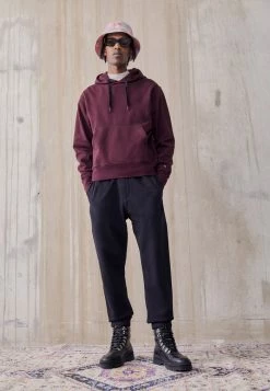 Rag & Bone CITY HOODIE - Sweatshirt - Bordeaux