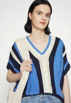 Rag & Bone JOLIE SLEEVELESS - Print T-shirt - Blue -US rag & bone Sales shop 142ac9a350544bde97b7733d3f2f709b