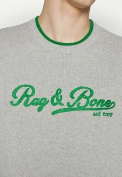 Rag & Bone VARSITY GRAPHIC CREW - Jumper - Grey -US rag & bone Sales shop 143a1c5625844daca7e59e1a05d74af4