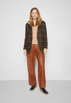 Rag & Bone MARGOT CHECK - Blazer - Brown -US rag & bone Sales shop 14fde157ad0b44459b929dff5887f528