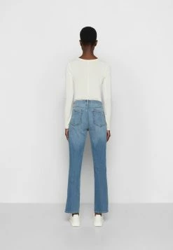 Rag & Bone NINA HIGH RISE CIGARETTE SLIT WHITE LABEL - Slim Fit Jeans - Blue Denim -US rag & bone Sales shop 172cae1250f64769abf924c11227dd25