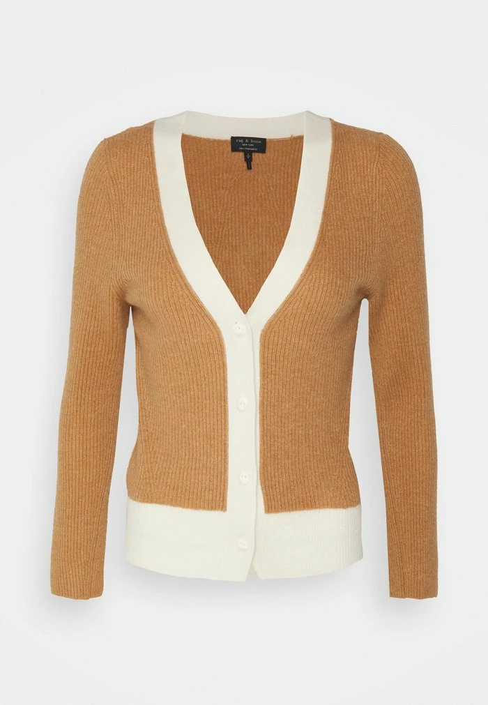 PIERCE VEE CARDIGAN - Cardigan - camel Rag & Bone PIERCE VEE CARDIGAN - Cardigan - Camel -US rag & bone Sales shop 17f524a4c25540018d7b4f0474ede1fb