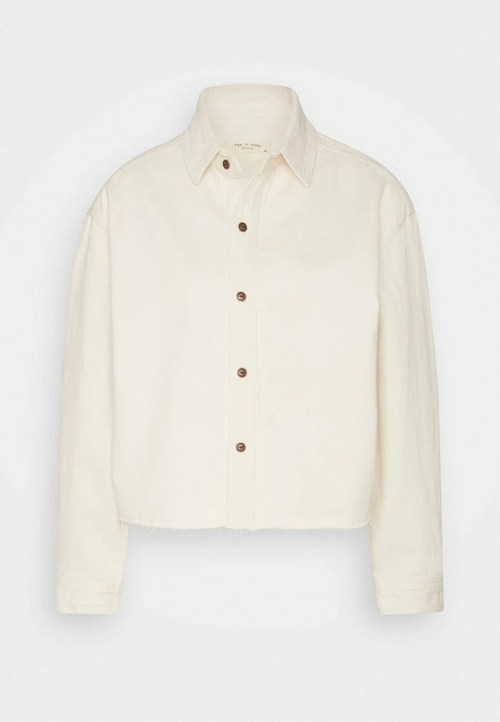 CROP OVERSIZED SHIRT - Button-down blouse - ecru Rag & Bone CROP OVERSIZED SHIRT - Button-down Blouse - Ecru -US rag & bone Sales shop 1a36f372299f4f4c9110316b67b616f6