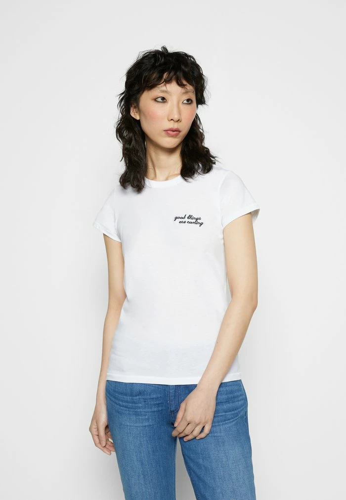 GOOD THINGS ARE COMING TEE LABEL - Print T-shirt - white Rag & Bone GOOD THINGS ARE COMING TEE LABEL - Print T-shirt - White -US rag & bone Sales shop 1e077a84babc43d781deb4465d6cabf0