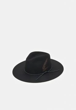 Rag & Bone KACY FEATHER FEDORA - Hat - Black