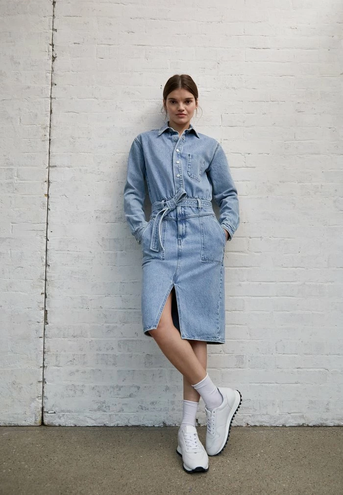 MIA DRESS - Denim dress - clean lou Rag & Bone MIA DRESS - Denim Dress - Clean Lou -US rag & bone Sales shop 25a305872bb640fdb17650a9f91aa320