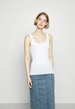 Rag & Bone THE ESSENTIAL SCOOP NECK TANK LABEL - Top - White