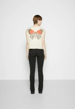 Rag & Bone BUTTERFLY CROPPED MUSCLE WHITE LABEL - Print T-shirt - White -US rag & bone Sales shop 2863018ec2384af8b4d1f18383d7927c
