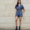 Rag & Bone MIRAMAR ROMPER - Jumpsuit - Blue Denim -US rag & bone Sales shop 289d56fb4cb149a2b558876e8850397f