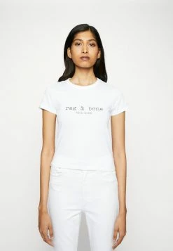 Rag & Bone LOGO BABY TEE - Print T-shirt - White -US rag & bone Sales shop 2da81a81ce164399bb07fc2895830600