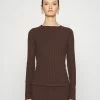 Rag & Bone ECHO LONGSLEEVE - Jumper - Dark Brown 2 Rag & Bone ECHO LONGSLEEVE - Jumper - Dark Brown -US rag & bone Sales shop 2ff28d67f9fe464c940c9a44fbc64693