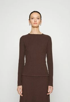 Rag & Bone ECHO LONGSLEEVE - Jumper - Dark Brown