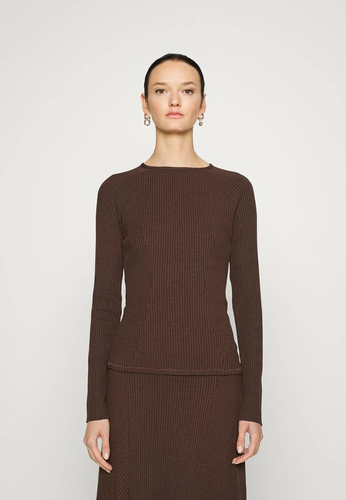 ECHO LONGSLEEVE - Jumper - dark brown Rag & Bone ECHO LONGSLEEVE - Jumper - Dark Brown -US rag & bone Sales shop 2ff28d67f9fe464c940c9a44fbc64693