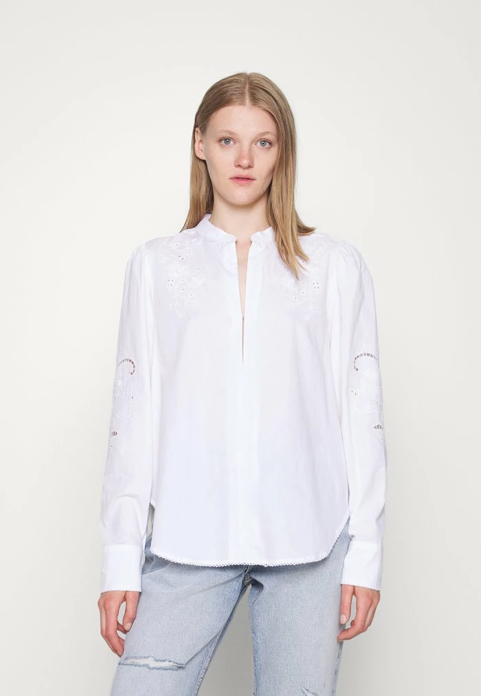 JADE BLOUSE - Blouse - white Rag & Bone JADE BLOUSE - Blouse - White -US rag & bone Sales shop 3665b24506f949e3b81557e5503b3252