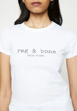 Rag & Bone LOGO BABY TEE - Print T-shirt - White -US rag & bone Sales shop 366c348260ee4bcca0391224d04da6ed