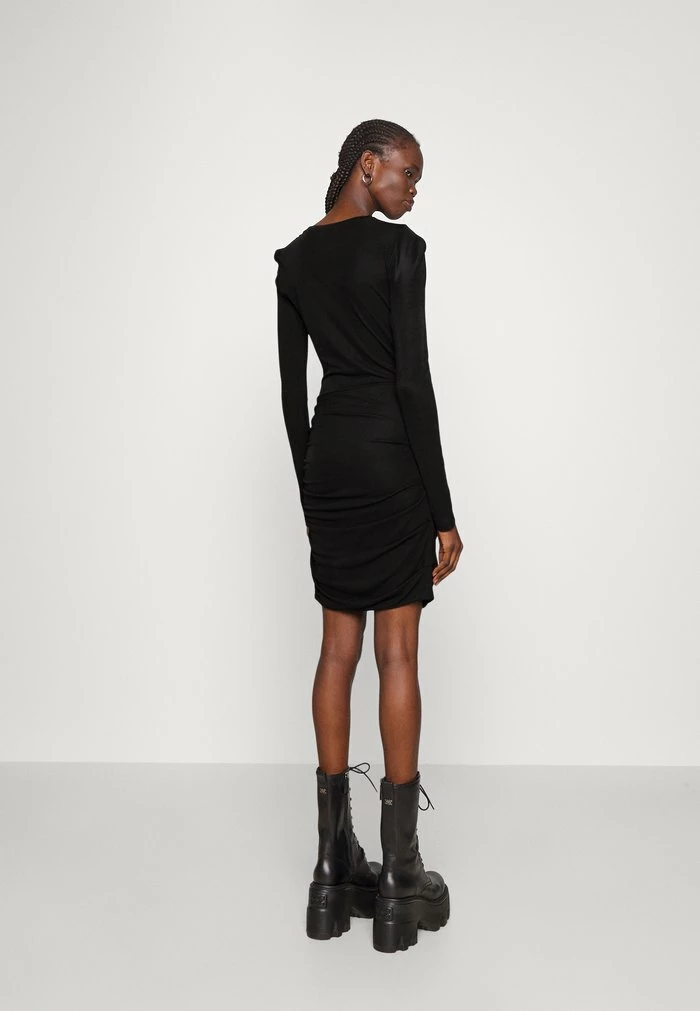 HOLLY DRAPE MINI DRESS - Day dress - black Rag & Bone HOLLY DRAPE MINI DRESS - Day Dress - Black -US rag & bone Sales shop 3755b8a9cde44739b364baf01c9c89ec