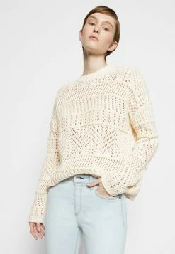 Rag & Bone RENEE NOVELTY CREW LABEL - Jumper - Ivory 7 Rag & Bone RENEE NOVELTY CREW LABEL - Jumper - Ivory -US rag & bone Sales shop 3ac9fd6dd6d94d15a4907478c1b6e7df