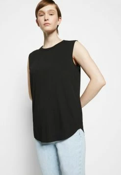 Rag & Bone ZOE MUSCLE TANK LABEL - Top - Black -US rag & bone Sales shop 3d23ca23dd4044528b2913f6f8c681fc