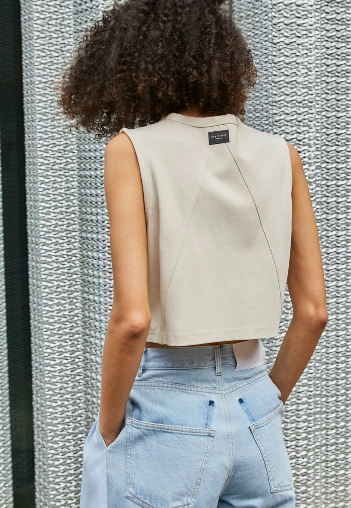 ARCHETYPE CROPPED ROXIE TANK - Top - vanilla Rag & Bone ARCHETYPE CROPPED ROXIE TANK - Top - Vanilla -US rag & bone Sales shop 3f257c9179714ea7a395ea818aa722bb