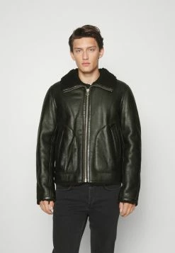 Rag & Bone STANLEY JACKET - Leather Jacket - Black