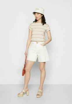 Rag & Bone THE STRIPE TEE LABEL - Print T-shirt - Rustmult -US rag & bone Sales shop 4342f585c2cd440f82609e06c9fc53ba