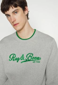 Rag & Bone VARSITY GRAPHIC CREW - Jumper - Grey -US rag & bone Sales shop 4375874261d640f9b4837bf5eb17b1c2