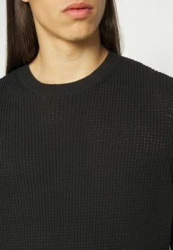Rag & Bone DEXTER WAFFLE CREW - Jumper - Black 7 Rag & Bone DEXTER WAFFLE CREW - Jumper - Black -US rag & bone Sales shop 4bc0c77e3a0f46c59f63b1523962e878