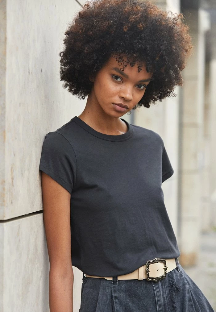 THE SLUB TEE - Basic T-shirt - black Rag & Bone THE SLUB TEE - Basic T-shirt - Black -US rag & bone Sales shop 5566214678c44275a0b8721719ee1624