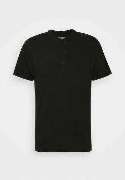 Rag & Bone STANDARD HENLEY - Basic T-shirt - Black -US rag & bone Sales shop 589f706dadd0413d99753296c9120ea9