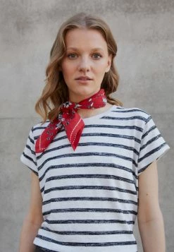 Rag & Bone THE TEE - Print T-shirt - Grey/white -US rag & bone Sales shop 5b3b3cf423d2439091530d406db00288