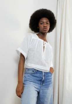 Rag & Bone CHARLOTTE - Print T-shirt - White -US rag & bone Sales shop 5b8ead63620549c2975aad465cce80f6