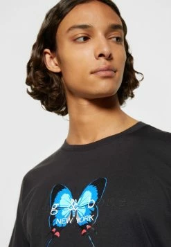 Rag & Bone CITY BUTTERFLY - Print T-shirt - Black -US rag & bone Sales shop 5c7c3284b26549658e1a70a1a0dd5042