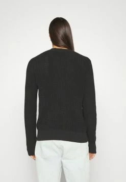 Rag & Bone DEXTER WAFFLE CREW - Jumper - Black 4 Rag & Bone DEXTER WAFFLE CREW - Jumper - Black -US rag & bone Sales shop 5df712257a7b4015868611fef3f4c235