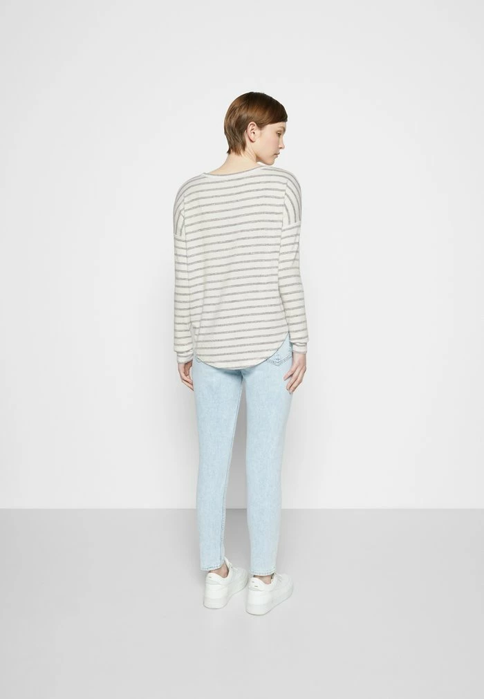 THE KNIT STRIPED LABEL - Long sleeved top - white/grey Rag & Bone THE KNIT STRIPED LABEL - Long Sleeved Top - White/grey -US rag & bone Sales shop 5f2d7dedc4b2425e9899226b20fd290e