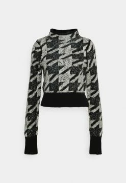 Rag & Bone EDITH MOCK NECK - Jumper - Blackmulti -US rag & bone Sales shop 606d05f31f1c412ebfa5a22e74ceba18