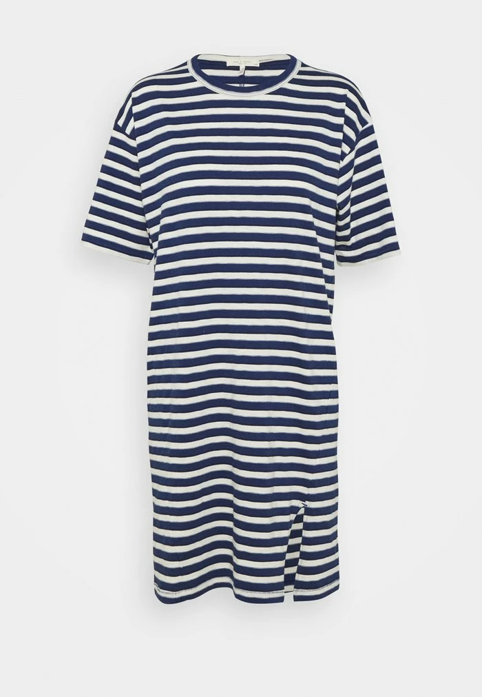 THE SLUB DRESS LABEL - Jersey dress - white/blue Rag & Bone THE SLUB DRESS LABEL - Jersey Dress - White/blue -US rag & bone Sales shop 6173ab8c795a44fdb75b6bf7cb3030c8