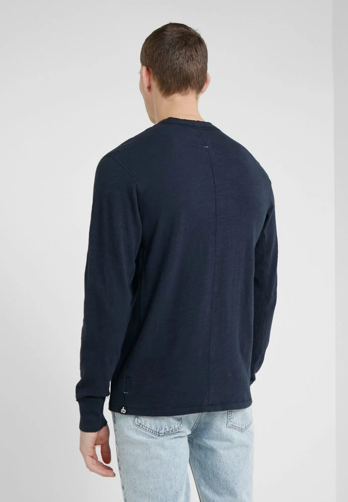 CLASSIC HENLEY - Long sleeved top - deep navy Rag & Bone CLASSIC HENLEY - Long Sleeved Top - Deep Navy -US rag & bone Sales shop 62e13d8ba68a4f88aa94969acd03a4a9