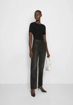Rag & Bone ALEX HIGH-RISE - Straight Leg Jeans - Worn Black -US rag & bone Sales shop 632a2f88e02c4e91b395348c9c742510