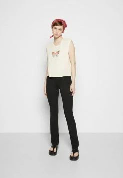 Rag & Bone BUTTERFLY CROPPED MUSCLE WHITE LABEL - Print T-shirt - White -US rag & bone Sales shop 67de19cc612e438096ddbec43b9a9165