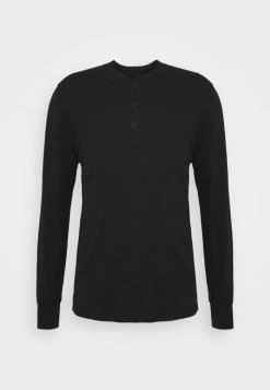 Rag & Bone CLASSIC HENLEY - Long Sleeved Top - Black -US rag & bone Sales shop 6a93223b8cc04d6685ce825aa28d0aed
