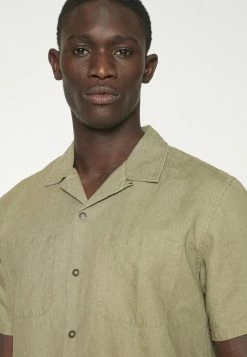 Rag & Bone SNAP FRONT AVERY SHIRT - Shirt - Olive Green -US rag & bone Sales shop 6df9abab61a345f7a173483fbc978a9a