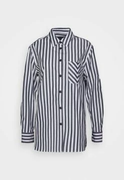 Rag & Bone MAXINE BUTTON DOWN SHIRT - Button-down Blouse - Blue Denim -US rag & bone Sales shop 720b811f3ab44672a4828f53ea783321