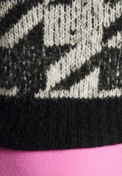 Rag & Bone EDITH MOCK NECK - Jumper - Blackmulti -US rag & bone Sales shop 7394754dc6344f428b17314bda8fda11