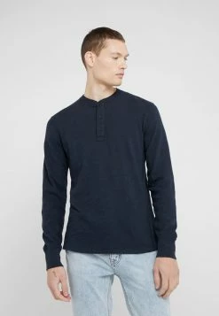 Rag & Bone CLASSIC HENLEY - Long Sleeved Top - Deep Navy