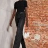 Rag & Bone ALEX HIGH-RISE - Straight Leg Jeans - Worn Black