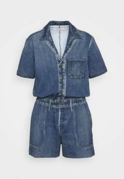 Rag & Bone MIRAMAR ROMPER - Jumpsuit - Blue Denim -US rag & bone Sales shop 7578779d19984d4d971d57df1c0d61b8