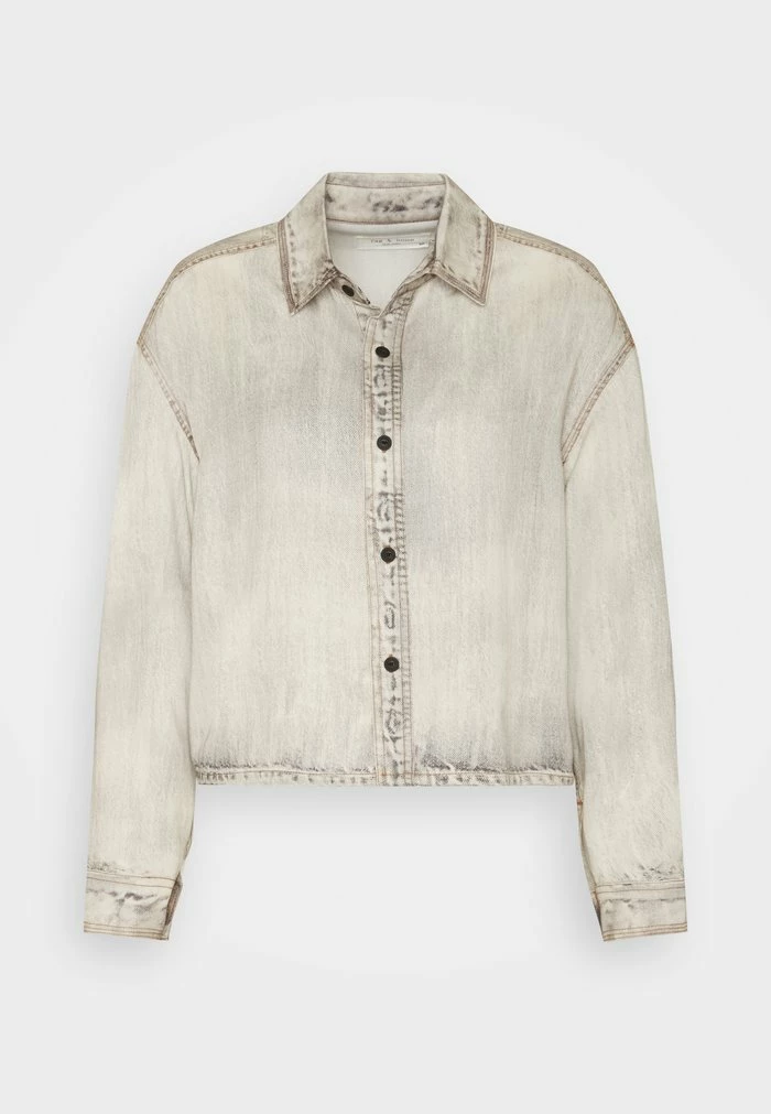 CHARLIE LIQUID CROPPED LABEL - Blouse - blackblch Rag & Bone CHARLIE LIQUID CROPPED LABEL - Blouse - Blackblch -US rag & bone Sales shop 76c0edfca9cc4fa19bb4258695faa935