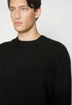 Rag & Bone LIGHTWEIGHT PIERCE CREW - Jumper - Black -US rag & bone Sales shop 77bb113e8ee74b05bee90886e13a3db4