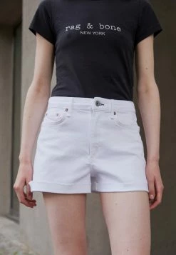 Rag & Bone NINA - Denim Shorts - Optic White -US rag & bone Sales shop 789ab484dfa443e4941837ecc6ea5254